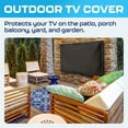 thumbnail image 2 of Garnetics 70-75” Outdoor TV Cover Waterproof and Weatherproof Outside Television Protector, Black, 2 of 7