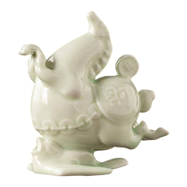 Quemador de incienso de caballo pequeño, mini incensario de escritorio, escultura de animal, fragancia de granja Verde claro
