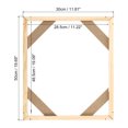 thumbnail image 2 of Unique Bargains Canvas Stretcher Bars Kit, 20x12 Inch Rectangle Solid Wood Frame for Paint, Prints, Oil Paintings, Wood Color, 2 of 5