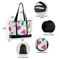 thumbnail image 2 of FORMRS Laptop Tote Bag for Women with 15.6" Computer Compartments Handbag, Purple Abstract Shapes, 2 of 7
