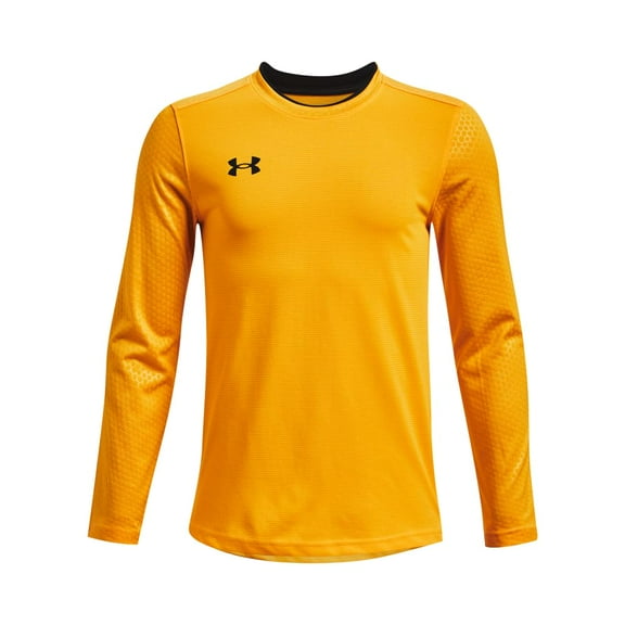 Under Armour Boys Wall Goalkeeper Jersey Steeltown Gold/Black Size Small