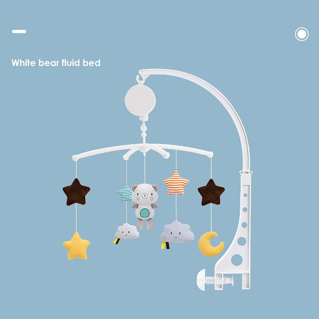 Herunwer Baby Musical Crib Mobile with Rotating Arm for Nursery, 0-12 Months