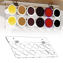 Coffee Pod Holder Drawer, 36-Capacity Storage Sliding Black Metal Beverage Pod Organizer, Under Cabinet Design for Kitchen, Easy Access and Space-Saving, By Kingtowag