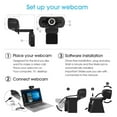 thumbnail image 6 of Webcam 1080P Full HD Web Camera With Microphone Web Cam 1080p For PC Computer Laptop Desktop USB Camara Web ,Full Clarity, 6 of 7