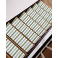 thumbnail image 3 of Grass Green Grey Stripe Stair Treads Non Slip for Steps Classic Modern 7 Pcs Reusable Adhesive Stair Runner Mats for Dogs Elders Carpet Treads Rugs for Staircase 8x30 In, 3 of 7