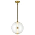 thumbnail image 5 of 33107LCB-Hinkley Lighting-Elin - 14W LED Medium Globe Pendant-15.5 Inches Tall and 14 Inches Wide-Lacquered Brass Finish, 5 of 13