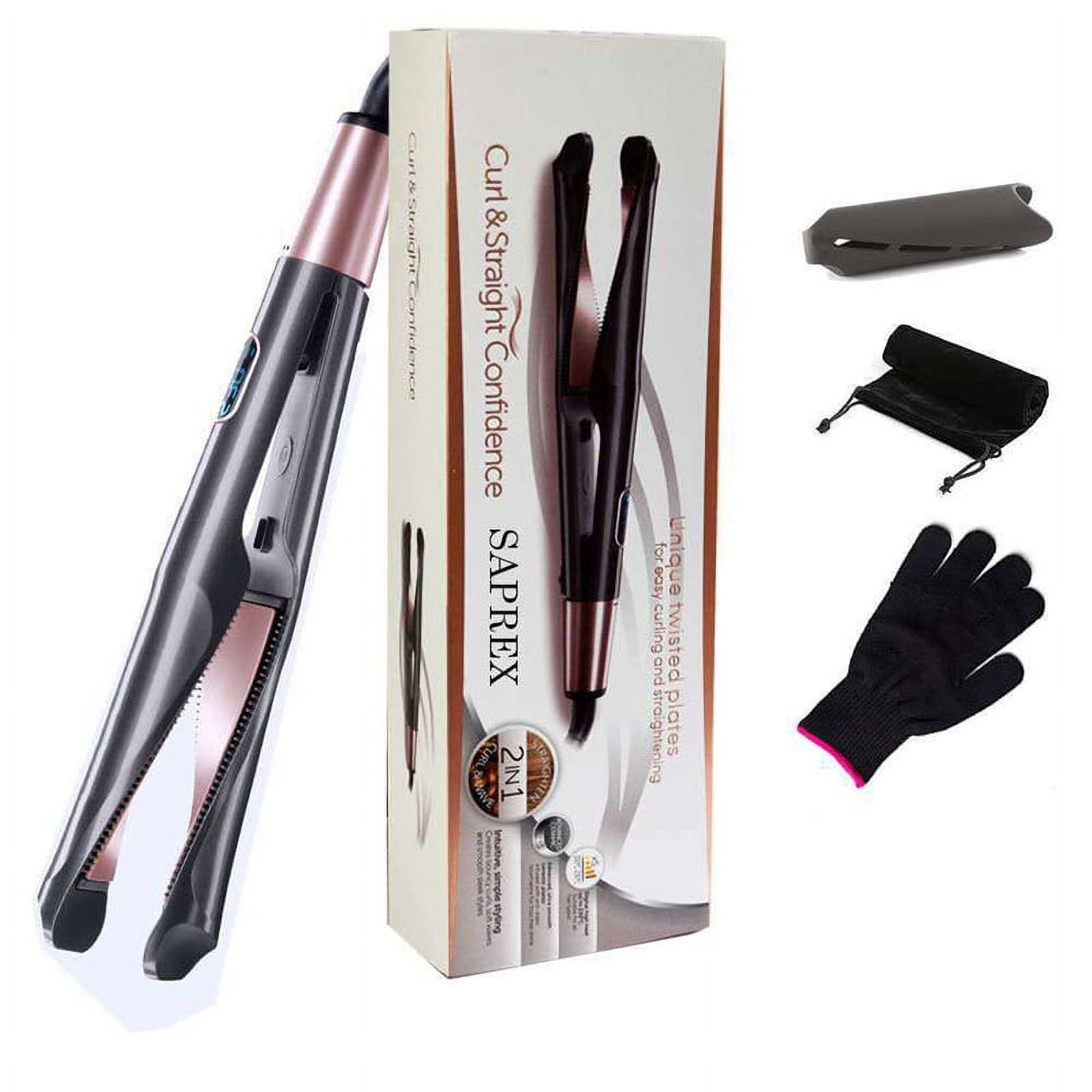 Hair Straightener 2 In 1 Curl Straight Iron 5 Levels Temperature