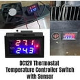 thumbnail image 2 of Dc 12v Digital Thermostat All Purpose Controller With Sensor,temperature Measurement Range: - 50 ~ 110, 2 of 5