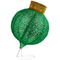 thumbnail image 3 of Northlight LED Lighted Twinkling Commercial Outdoor Tinsel Onion Christmas Ornament - 36" - Green, 3 of 8