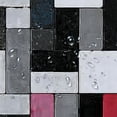 thumbnail image 5 of PRATYUS Grey Geometric Shower Curtain  Modern Abstract Bathroom Set with Hooks 36x72, 5 of 7