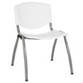 thumbnail image 1 of HERCULES Series 880 lb. Capacity Green Plastic Stack Chair with Titanium Frame, 1 of 9