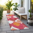 thumbnail image 6 of Addison Rugs Chantille Indoor/Outdoor Transitional Mid-century Modern Pink Washable Runner Rug, 2'3" x 7'6", 6 of 6