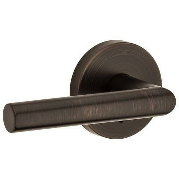 Kwikset Milan Round Bed/Bath Lever in Venetian Bronze