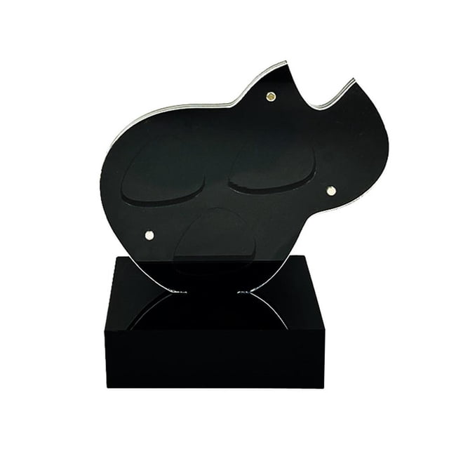 LUVCLS Púa de guitarra, púa de bajo, púa de guitarra, 3 púas, expositores de acrílico, decoración de habitación, regalo