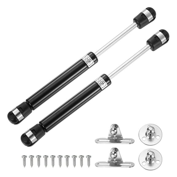 Uxcell 8 Inch 120N/26lb Gas Shock Strut Lift Support, (Black, Set of 2)