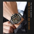 thumbnail image 5 of Fsqjgq Luminous Watches for Men Stainless Steel Mesh Band Date Digital Analog Watch Dress Business Quartz Wristwatch A, 5 of 8