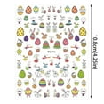 Easter Nail Stickers New 3D Back Glue Golden Egg Bunny Easter Nail