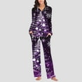 thumbnail image 5 of FAWUUDO Pajamas Women's Long Sleeve Pj Set Soft 2 Piece Loungewear Sleepwear with Jogger Pants, 5 of 7
