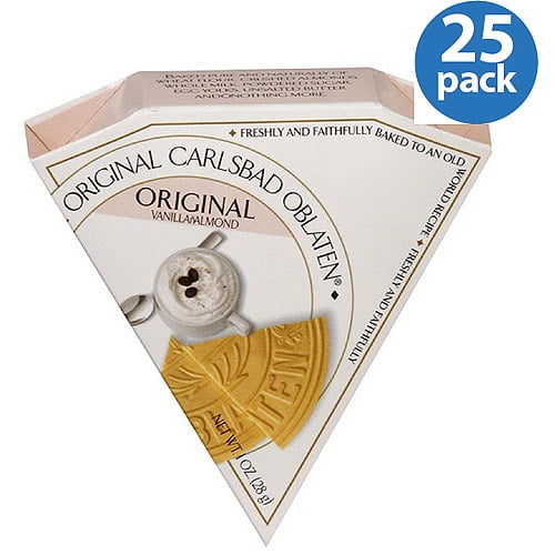 Carlsbad Oblaten Original Vanilla Almond Dessert Wafers, 1 oz, (Pack of 24) by Generic
