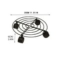 thumbnail image 2 of Heavy Duty Caddy with Locking Wheels | 330 lb Capacity Rolling Stand | Round Metal Flower Pot Saucer with 4 Rollers for Indoor Outdoor Use, 2 of 9