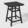thumbnail image 6 of WestinTrends Malibu 5-Piece HDPE Outdoor Patio Dining Bar Bistro Table Set with Counter High Bar Stool, Black, 6 of 10