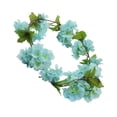 thumbnail image 3 of Guirnalda de flores artificiales de 18 cabezas, simulación de flores, ratán, banquete de boda, colgante, ratán falso, azul Monstrate HA7513-05B, 3 of 6