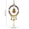 thumbnail image 3 of SDNall Refined Woven Automotive Pendant For Car Rearview Mirror, Antique Style Interior Decor With Secure Attachment And Natural Textured Finish, 3 of 6