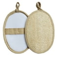 2Pcs Loofah Exfoliating Body Scrubber, Biodegradable Shower luffa Pad