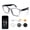 CK01 Transparent Gray + AI Translation + Physical Color-Changing Lenses, variant on AI Smart Glasses, Real-Time Translation for 164 Languages, AI Voice Assistant, Mic & Speaker, Hands-Free Call Music, 2025 Model for Men Women