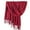 Red, variant on Seductiva Neckerchief for Women Women Pashmina Scarf Soft Solid Plain Shawl Wrap Fashion Warm Neck with Fringes Polyester Scarf 1PC