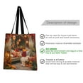 thumbnail image 2 of Canvas Tote Bag for Women Girls Design Print Cozy Autumn Garden Tote, 2 of 8