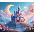 thumbnail image 5 of LUUFILx Fairy Tale Castle Backdrop Decor Photography Props Scenic Backdrop Background Photo Booth Party Supplies Enchanted Party Birthday Decorations Banner, 5 of 8