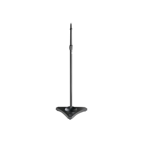 Atlas Sound MS Series 25E - Stand - for microphone - cast iron - chrome, ebony - floor-standing