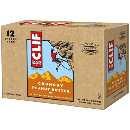 Clif Energy Bar, Crunchy Peanut Butter, 11g Protein, 12 Ct