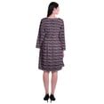 thumbnail image 4 of Moomaya Designer Printed Short Flared Dress Full Sleeve Velvet Tunic Dresses For Women, 4 of 7