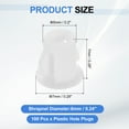 thumbnail image 2 of 100Pcs Plastic Hole Plugs, 5mm(3/16") Flush Type Panel Plugs, Round Snap Knockout Locking Plugs for Furniture Insert End Caps Panels, White, 2 of 6