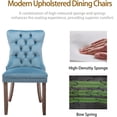 thumbnail image 5 of MOONMISS Dining Chairs 2-Pcs Set, High-end Velvet Upholstered Accent Chairs Button Tufted Dining Chairs with Back Ring Pull and Nailhead Trim,Light Blue, 5 of 6