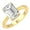 14K Yellow Gold, variant on Fine Jewelry 2 Carat Fancy Cut Lab Grown Diamond Prong-Set Oval-shape Solitaire Ring | 14K Yellow Gold Band Ring Size 7.5 | D-F Color and VS1 Clarity
