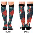 thumbnail image 4 of FORMRS Womens Knee High Socks Casual Long Thick Travel Daily Wear, 1 Pair, Christmas Berries, 4 of 6