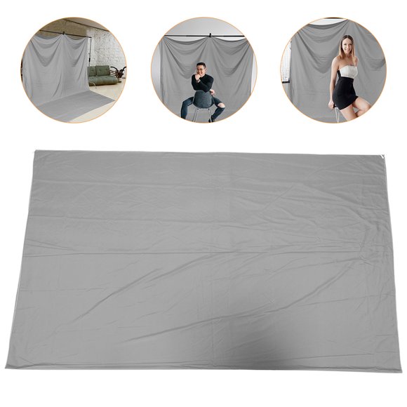 HEANUJJ Grey Photography Background Layout Decor Cloth for Home and Event Decoration, Polyester Cotton Material, 60x102 Inches