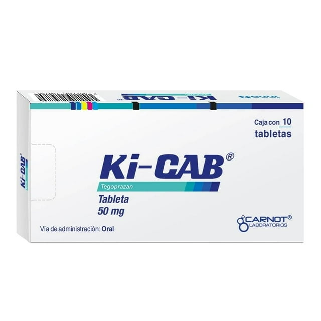 Ki-Cab Tegoprazan 50 mg 10 tabletas