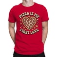 thumbnail image 2 of Heart-Shaped Pizza Love Men's T-shirt, 2 of 3