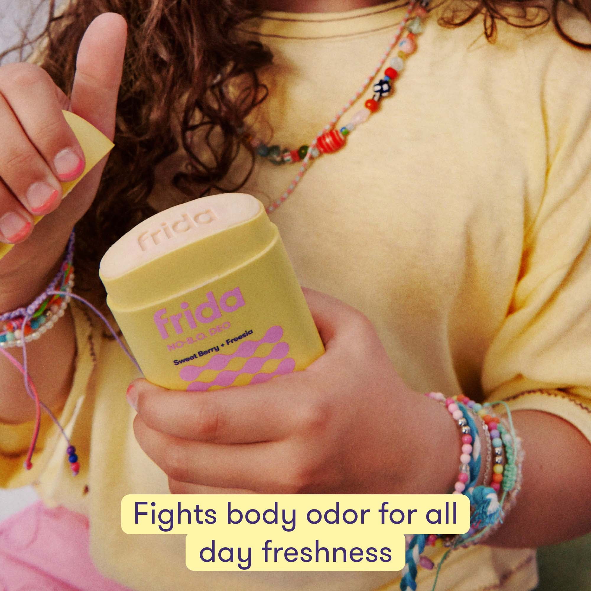 Frida for Kids Deodorant for Kids, Aluminum Free Deodorant, Sweet Berry + Freesia 2.2 oz