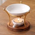 thumbnail image 1 of Aromatherapy Wax Candle Burner Ceramic Candle Holder Decorative for Home, 1 of 9