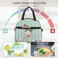 thumbnail image 5 of Goofa White Bunny Bottom And Easter Eggs Pattern Lunch Bag ,Insulated Lunch Box, Small Leakproof Cooler Food Lunch Containers Reusable High Capacity Lunch Tote Bags, 5 of 8