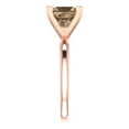 thumbnail image 3 of Clara Pucci 14K Rose Gold 2ct Champagne Solitaire Ring for Women, 3 of 8
