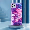thumbnail image 4 of Dteck for iPhone 11 Pro Case,Shockproof Luxury Marble Design Pattern Soft TPU Silicone Lightweight Slim Fit Phone Cover,Purple Marble, 4 of 5
