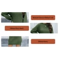 thumbnail image 6 of VENUZOR Long Sleeve Sweater Dress for Women 2025 Fall Ridded Kint Casual Mock Turtleneck Dress lightweight Puff Sleeve Sweater Dress Pullover, 6 of 8