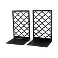 thumbnail image 3 of Dualoai 2 Pieces Bookends Desktop Book Holder Multifunction Shelves Organizer Organizer Book Stopper for Library School, 3 of 9