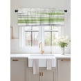 thumbnail image 2 of Valances for Windows Green Grey Rod Pocket Cafe Window Treatments Valance Curtains for Kitchen Bathroom Laundry Basement Windows 42"x18", 2 of 9